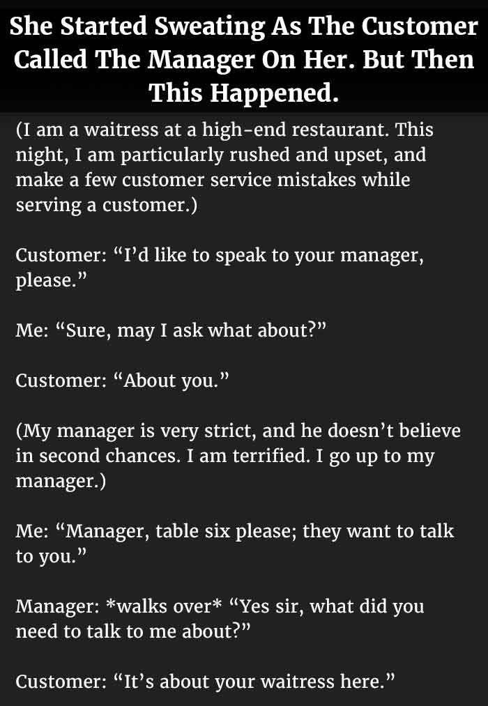 Woman Starts Sweating As The Customer Called The Manager On Her. But ...